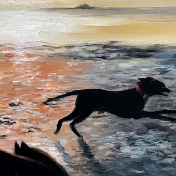 JOY ON THE BEACH Fine Art Print - Picture 2 of 4